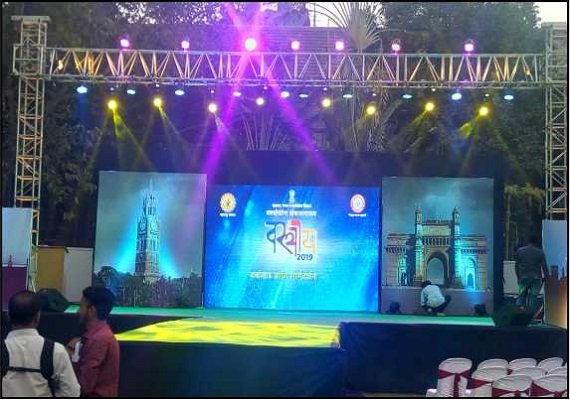 A grand stage for a cultural event and fashion show – Vastray 2019.
